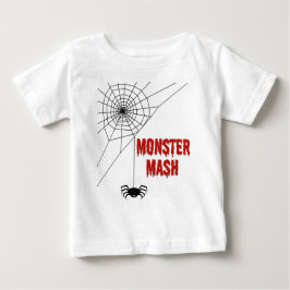 Monster Mash Halloween Spiderweb Baby T-shirt