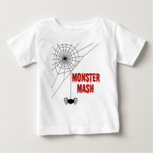 Monster Mash Halloween Spinnennetz Baby T-shirt