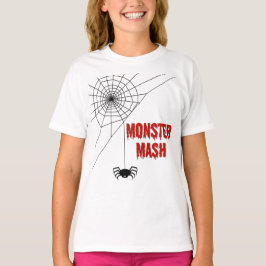 Monster Mash Halloween Spinnennetz T-Shirt