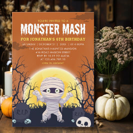 Monster Mash Kids Birthday Party Halloween Einladung