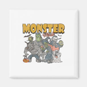 Monster Mash Vintag Ghost Halloween Funny Magnet