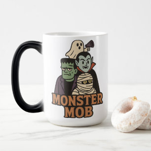 Monster-Mob Frankenstein Vampir Mumie Geist Gruppe Verwandlungstasse