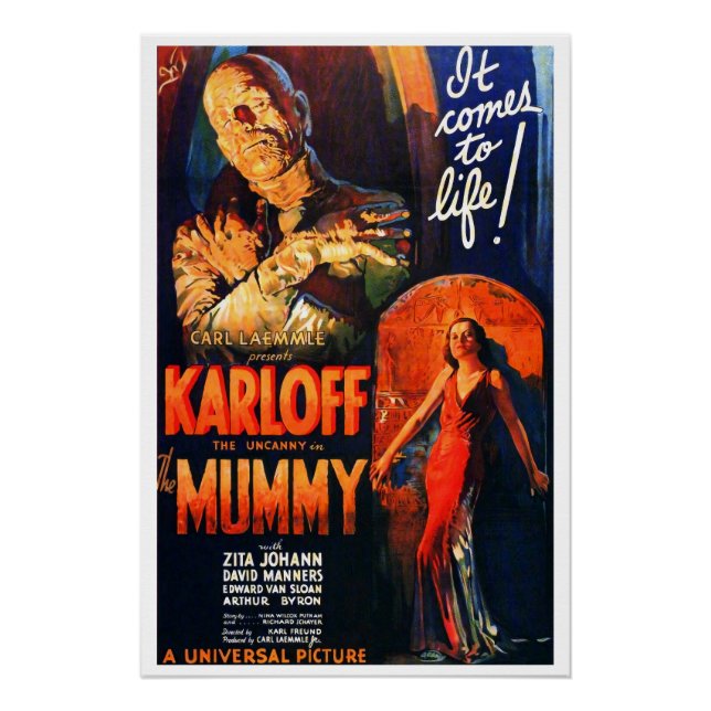 Monster Movie Poster The Mummy (Vorderseite)