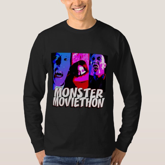 Monster Moviethon Vampire Triptych T-Shirt (Vorderseite)