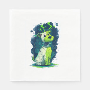 Monster Mutt - Niedlicher Halloween-Hund Serviette