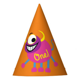 Monster Niedlich Kindergeburtstag Party Thema Partyhütchen