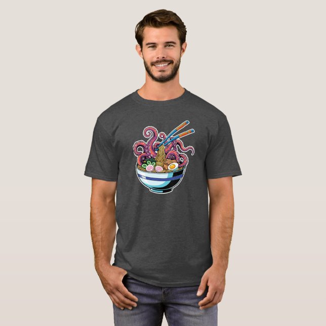 Monster Noodles - Tentacle Ramen Nightmare T-Shirt (Vorne ganz)
