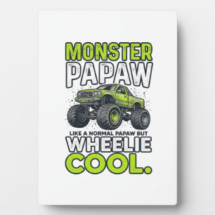 Monster Opa Wheelie Cool Lustiger Monster Truck En Fotoplatte