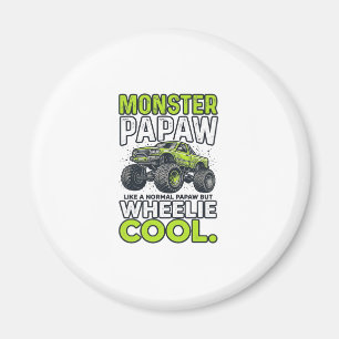 Monster Opa Wheelie Cool Lustiger Monster Truck En Magnet