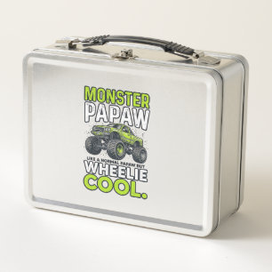 Monster Opa Wheelie Cool Lustiger Monster Truck En Metall Brotdose