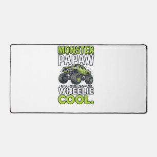 Monster Opa Wheelie Cool Lustiger Monster Truck En Schreibtischunterlage