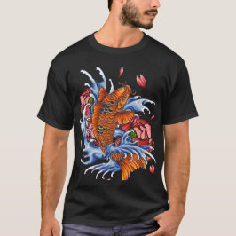 Monster Orange Dragon Fish auf T - Shirt