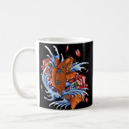 Monster Orange Dragon Fish on Kaffeetasse