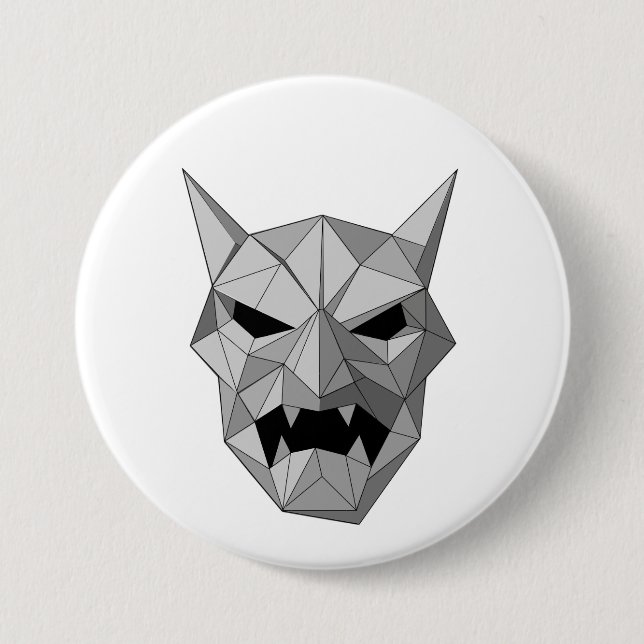 Monster Origami Button (Vorderseite)