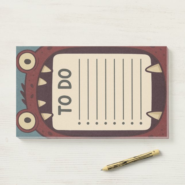 Monster Pad To Do List Post-it Klebezettel (Auf Schreibtisch)