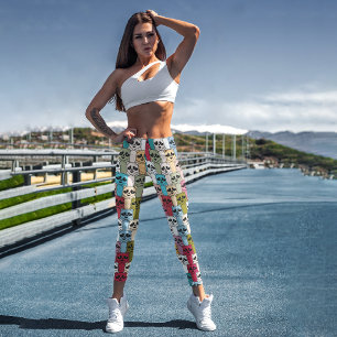 Monster Panda Capri Leggings