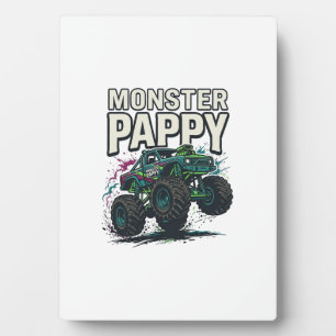 Monster Pappy Monster Truck Vintage Vektor Design_ Fotoplatte