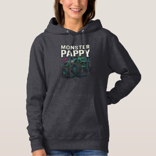 Monster Pappy Monster Truck Vintage Vektor Design_ Hoodie
