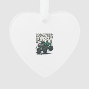 Monster Pappy Monster Truck Vintage Vektor Design_ Ornament