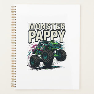 Monster Pappy Monster Truck Vintage Vektor Design_ Planer