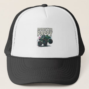 Monster Pappy Monster Truck Vintage Vektor Design_ Truckerkappe