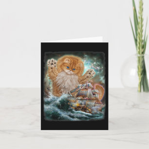 Monster Persienkatze als Kraken greifen ein Kriegs Karte