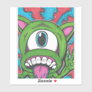 Monster Pop Vinyl Aufkleber