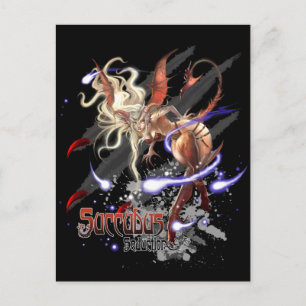 Monster Postkarte - Nachbildung