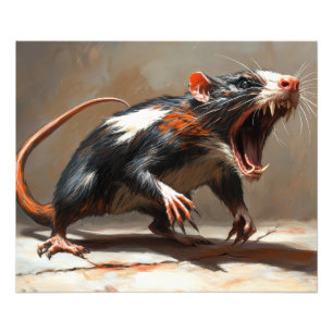 Monster-Rattenkreatur Fotodruck