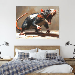 Monster-Rattenkreatur Leinwanddruck