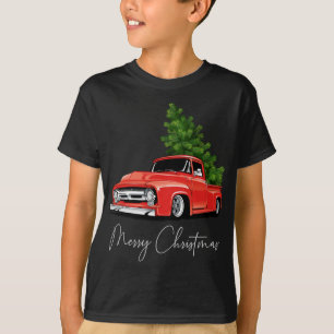 Monster Red Truck Weihnachtsbaum Xmas T-Shirt