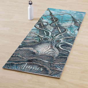 Monster Sailboat Monogram Yogamatte