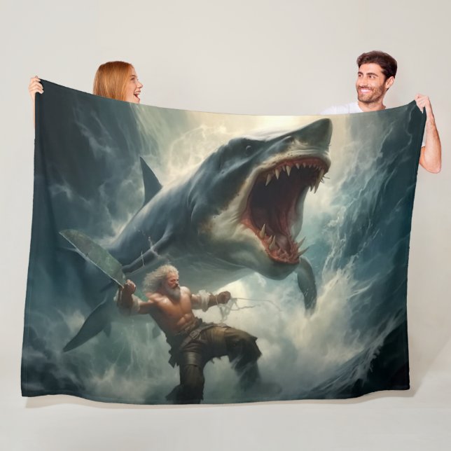 MONSTER SHARK FLEECEDECKE (Beispiel)