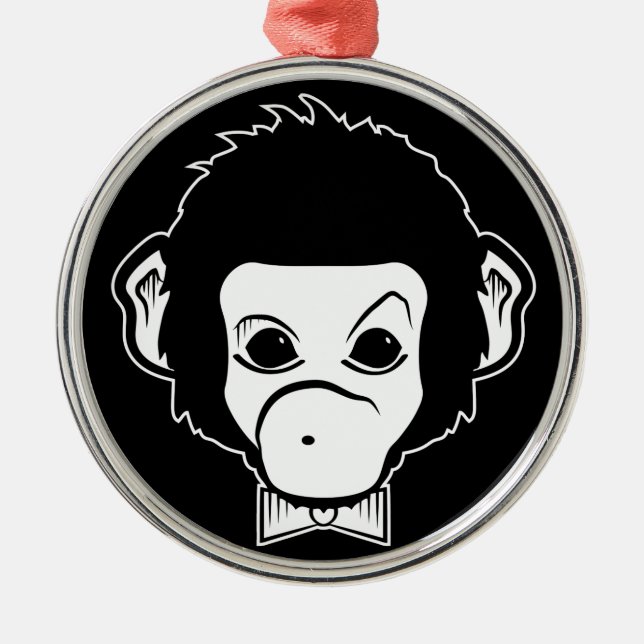 Monster Silbernes Ornament (Vorne)