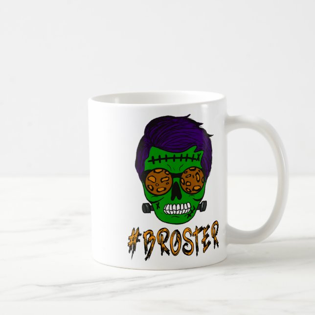 Monster Skull Broster Brother Halloween Match F Kaffeetasse (Rechts)