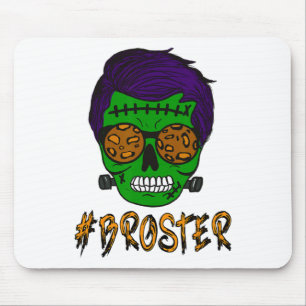 Monster Skull Broster Brother Halloween Match F Mousepad
