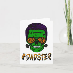 Monster Skull Dadster Vater Lebensgefühl Matching Karte