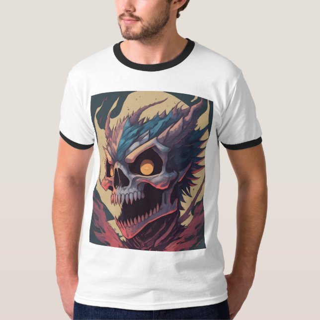 Monster Skull Dragon T - Shirt - (Vorderseite)