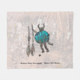 Monster Slayer Petroglyph Fleece Blanket