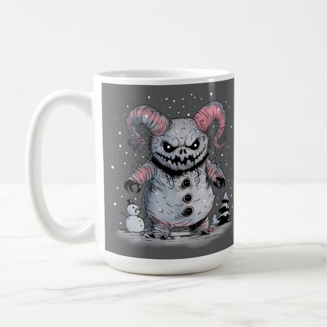 Monster Snowman Kaffeetasse (Links)