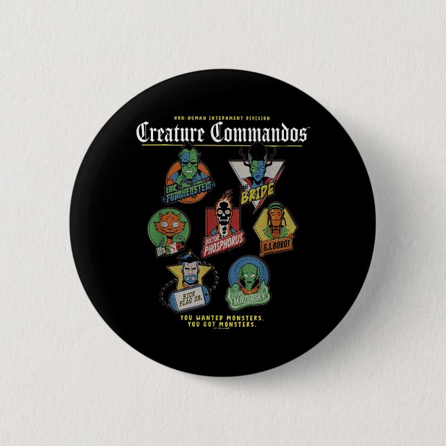 Monster Squad Abzeichen Design Button (Vorderseite)