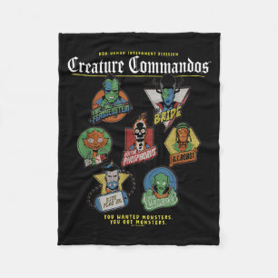 Monster Squad Abzeichen Design Fleecedecke