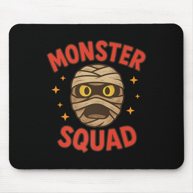 Monster Squad Mummy Face Simple Easy Halloween Cos Mousepad (Vorne)