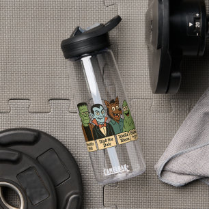 Monster Squad Portrait Niedliche Halloween-Kunst Trinkflasche
