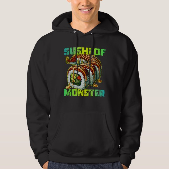 Monster-Sushi Hoodie (Vorderseite)