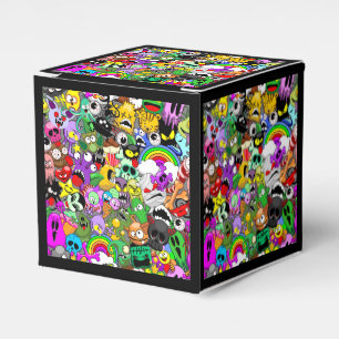 Monster-Süße Figuren Halloween-Muster Geschenkschachtel