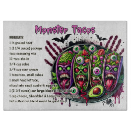 Monster Tacos Schneidebrett
