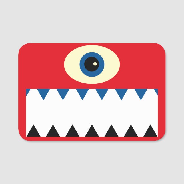 Monster-Tag Namensschild (Vorderseite)