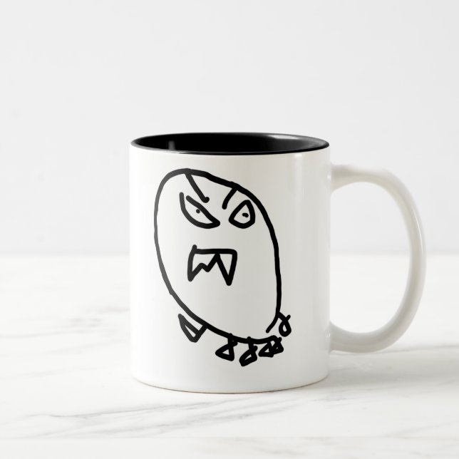Monster-Tasse Zweifarbige Tasse (Rechts)