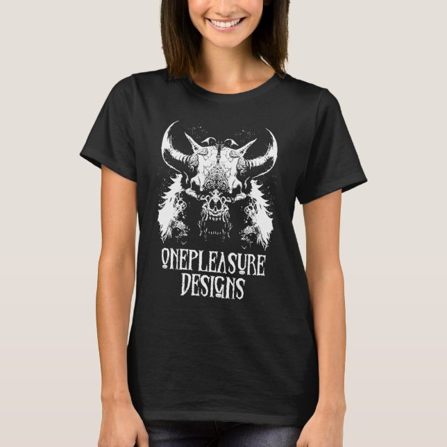 Monster Taurus Creepy Zombie Horror T-Shirt (Vorderseite)